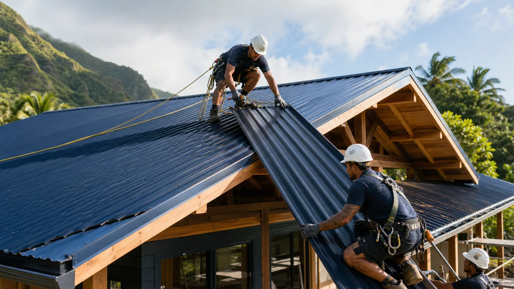 Toiture neuve à Tahiti